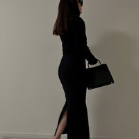 Back Slit Warm Long Skirt(No.021)