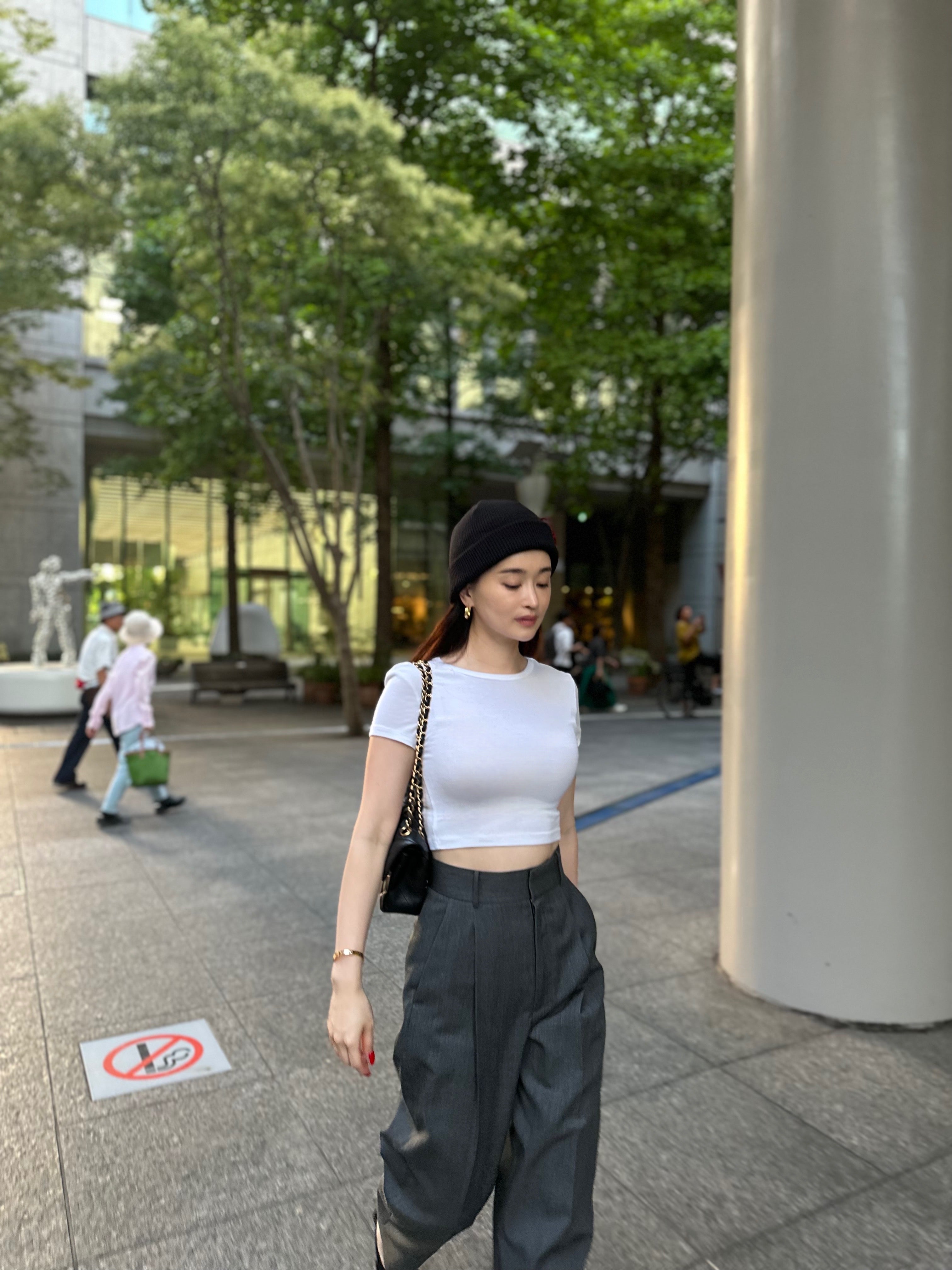 HighWaist Tuck Pants Gray(No.016) – Paloma