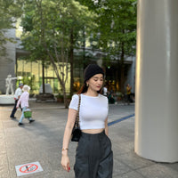 HighWaist Tuck Pants Gray(No.016)