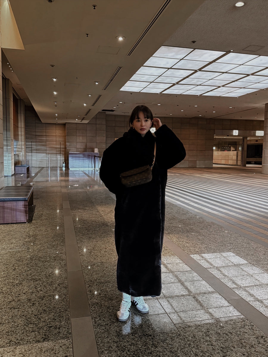 Luxury Eco Fur Coat