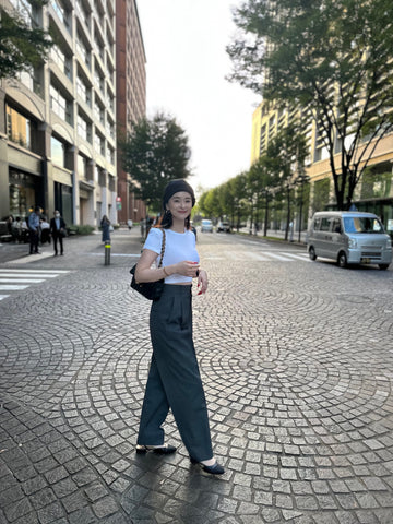 HighWaist Tuck Pants Gray(016)