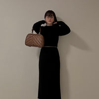 Back Slit Warm Long Skirt(No.021)