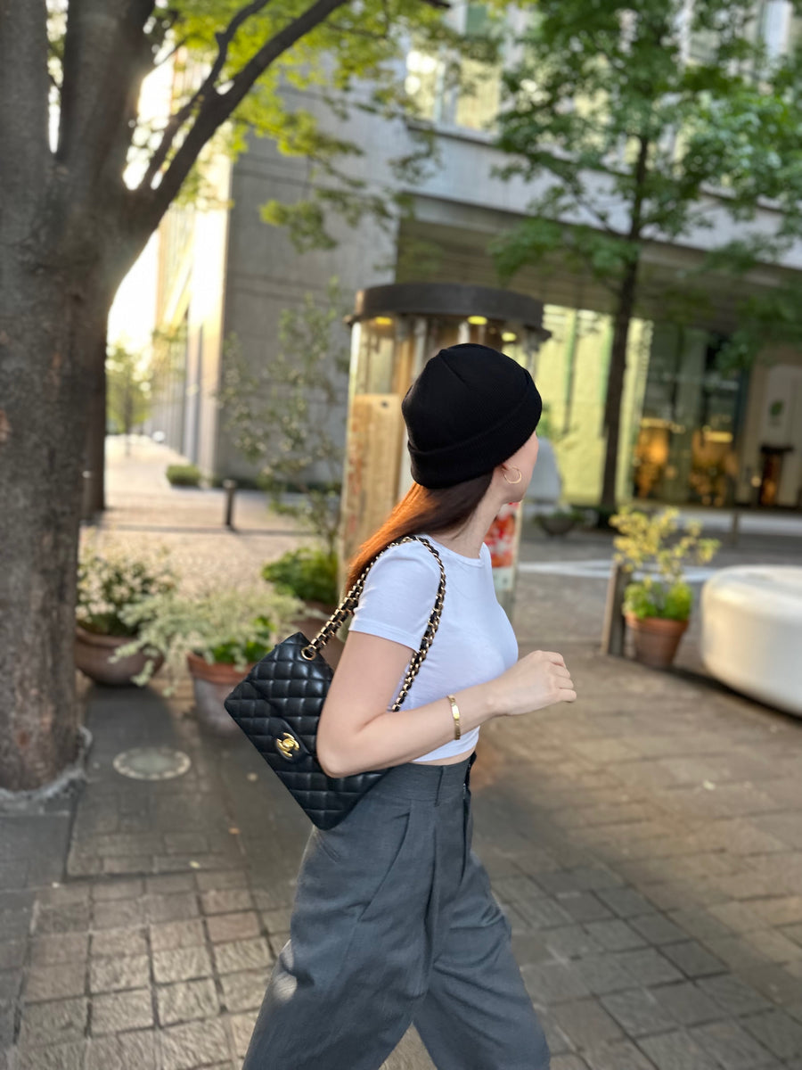 Highwaist Tuck Pants White (020)9月末納期　予約注文6/25まで