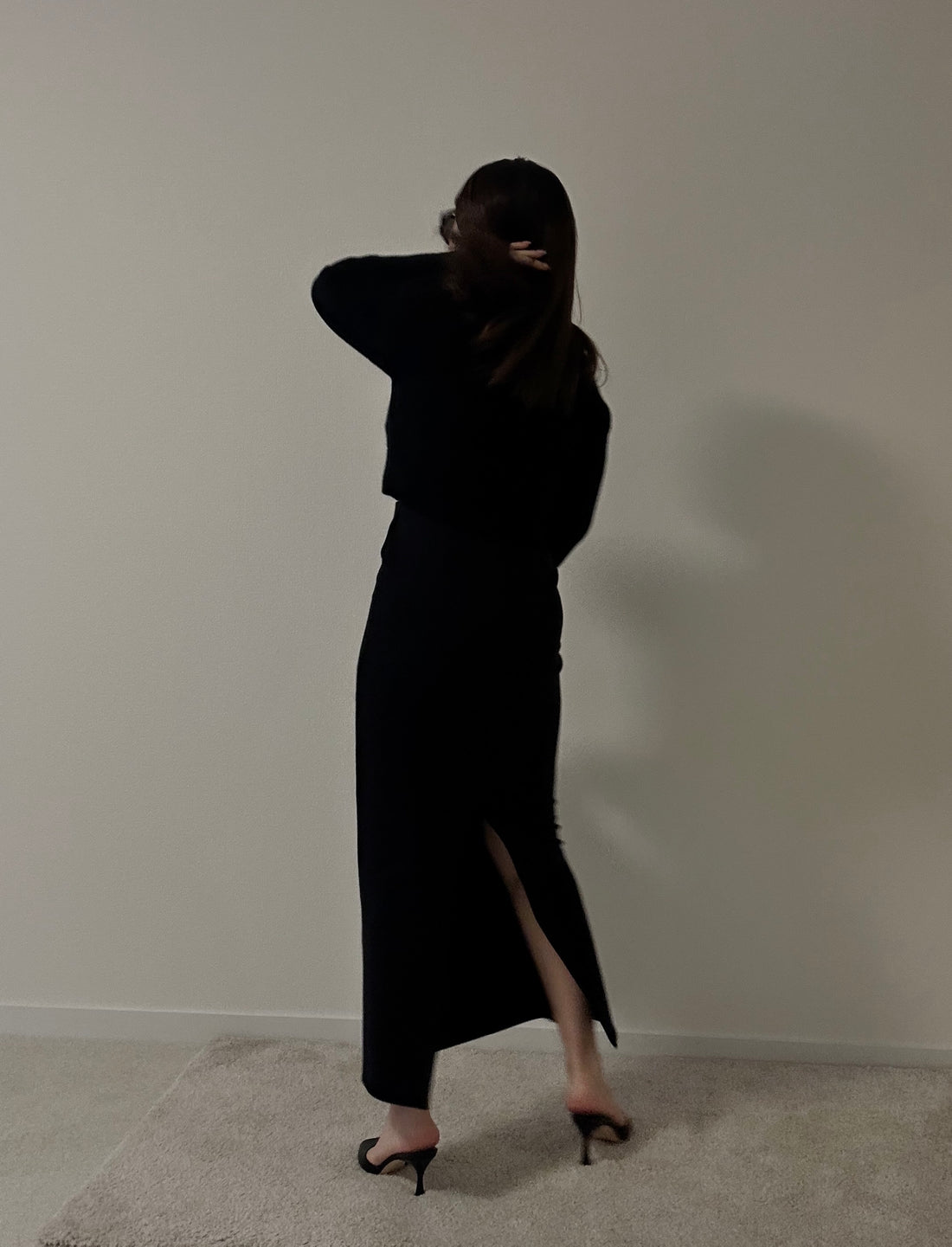 Back Slit Warm Long Skirt(No.021) – Paloma