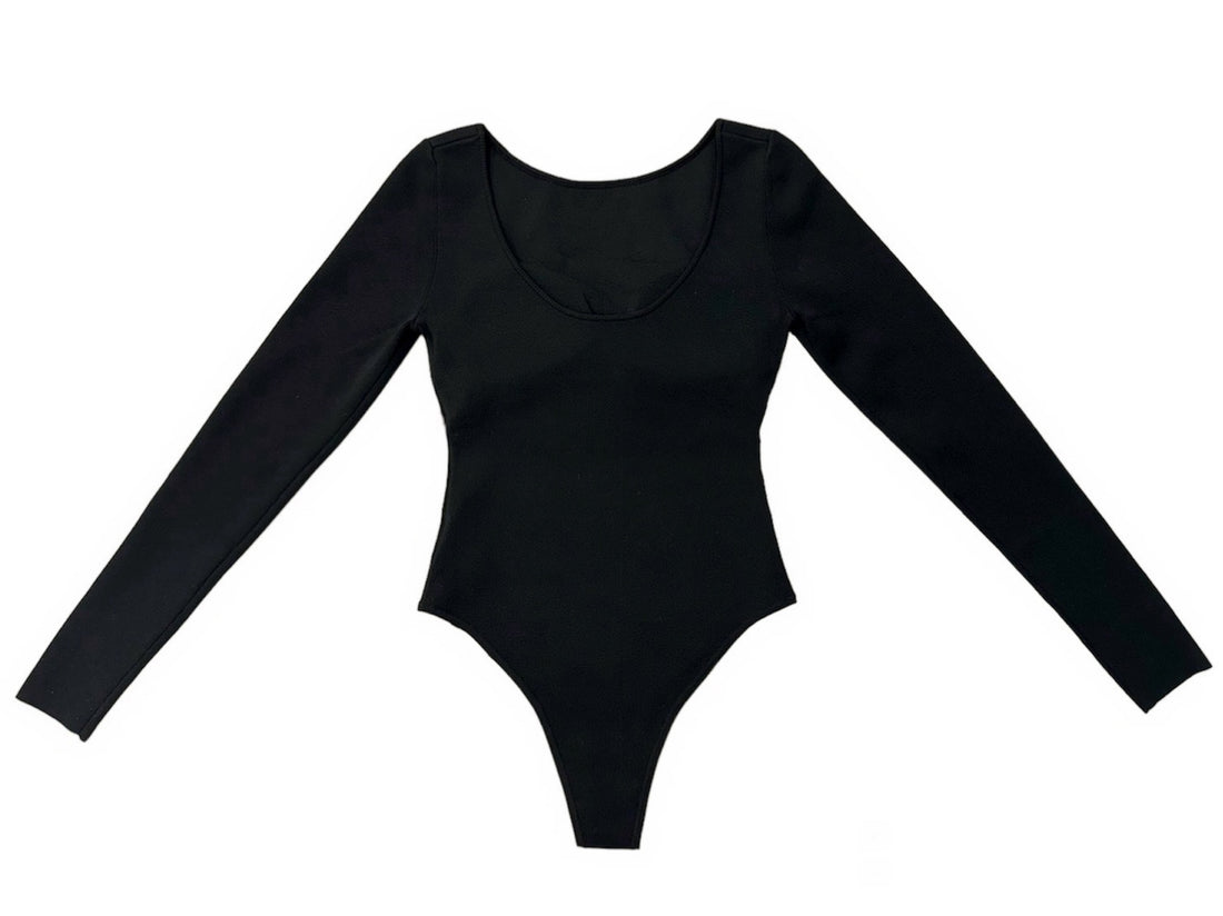 Knit Body Suits  (Black)