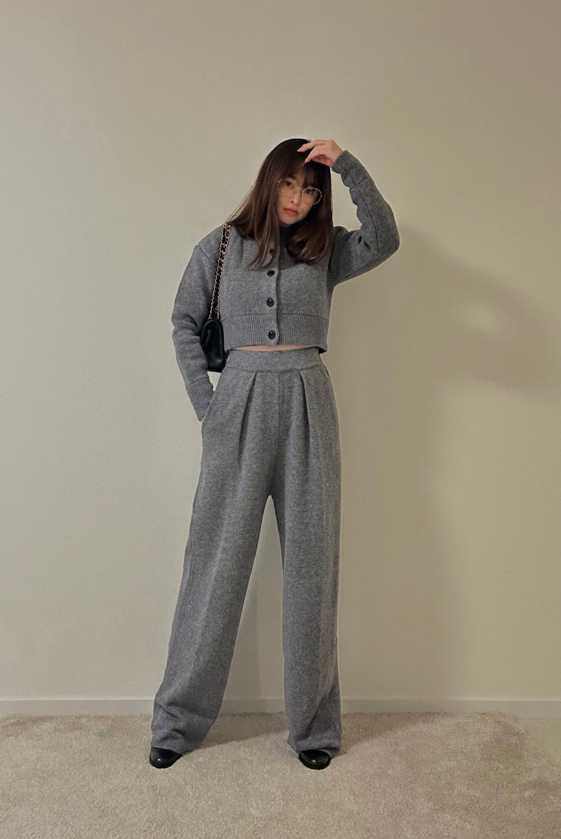 Wool Knit Tuck Pants(No.024)