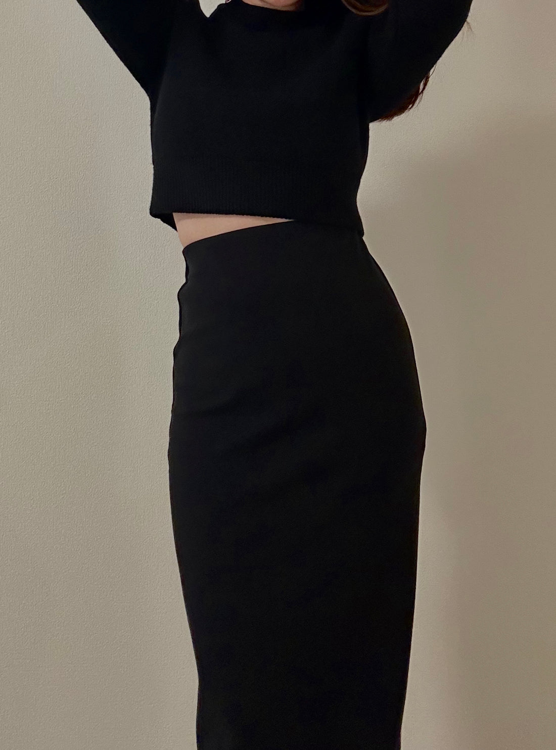Back Slit Warm Long Skirt(No.021)