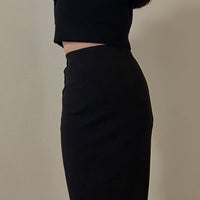 Back Slit Warm Long Skirt(No.021)