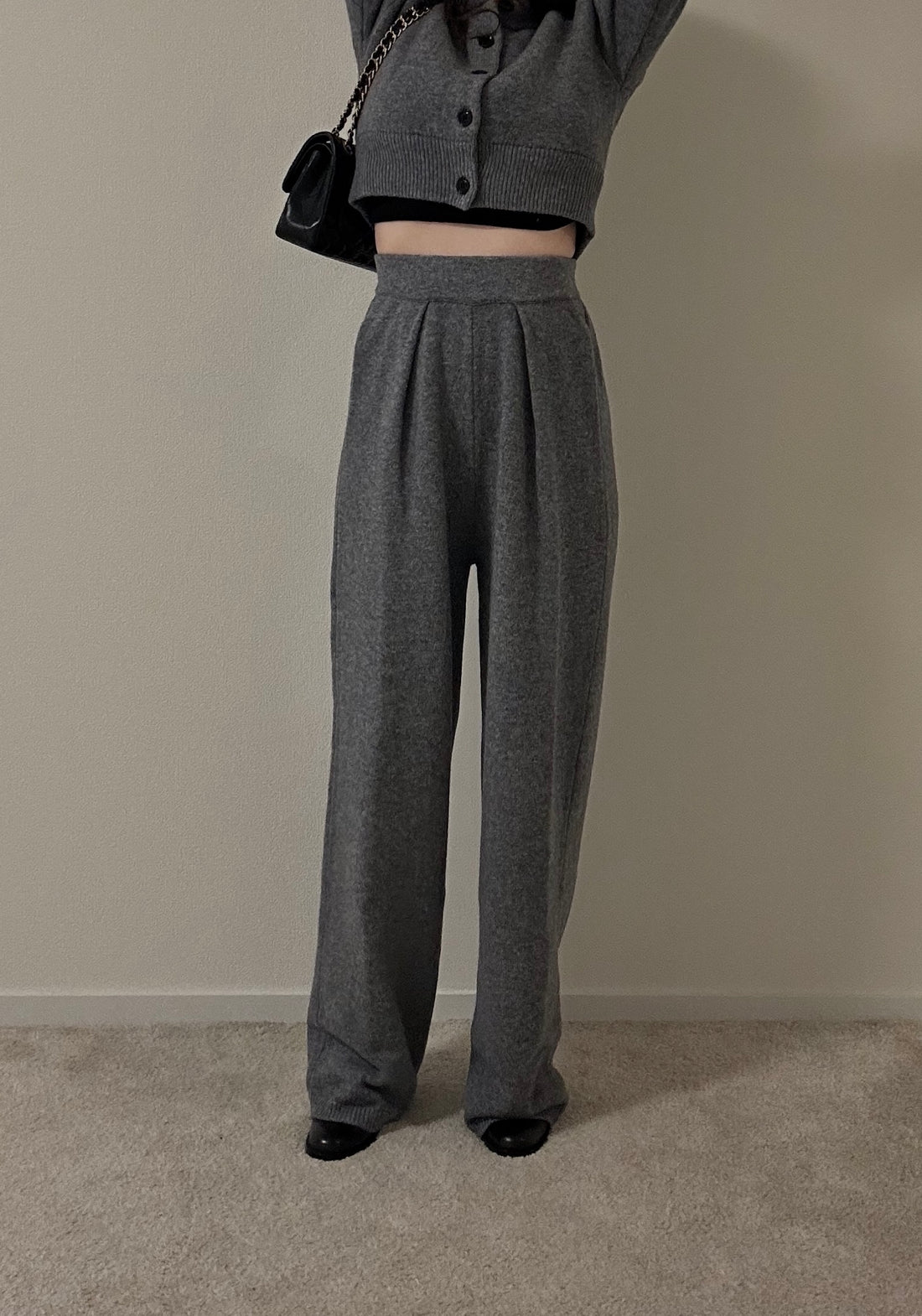 Wool Knit Tuck Pants(No.024)