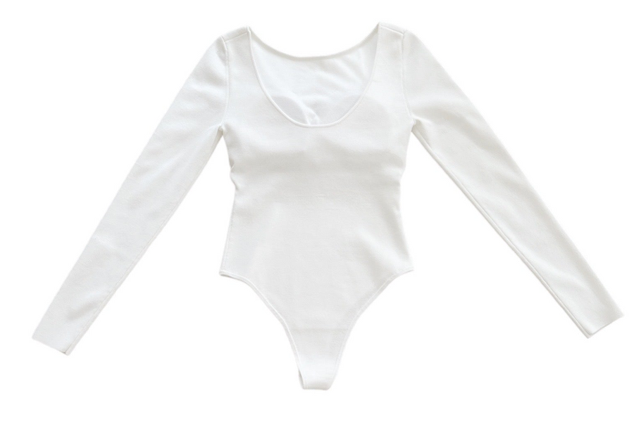 Knit Body Suits /White (No.005)