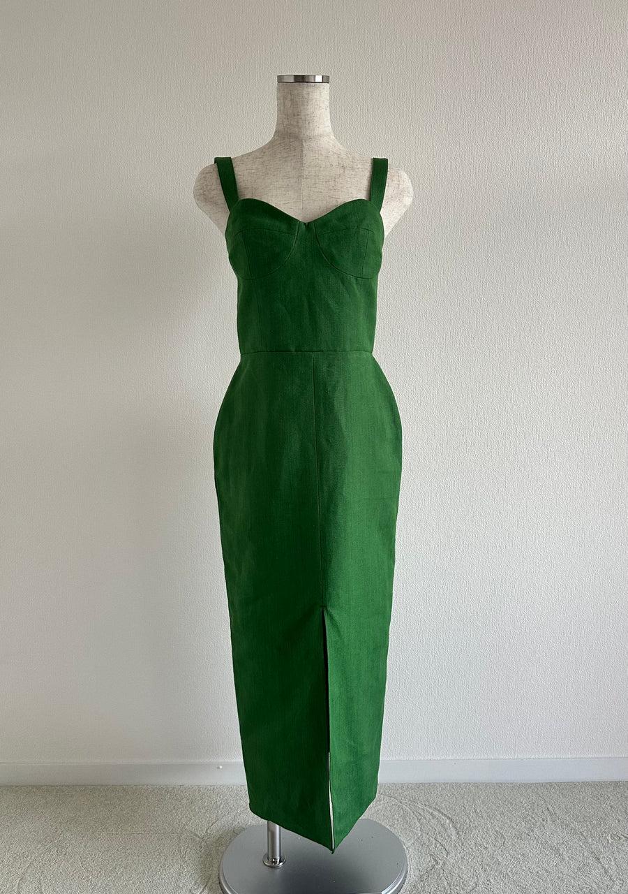Botanical Linen Dress(No.019)