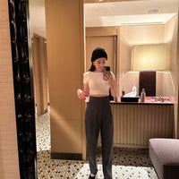 HighWaist Tuck Pants Gray(No.016)