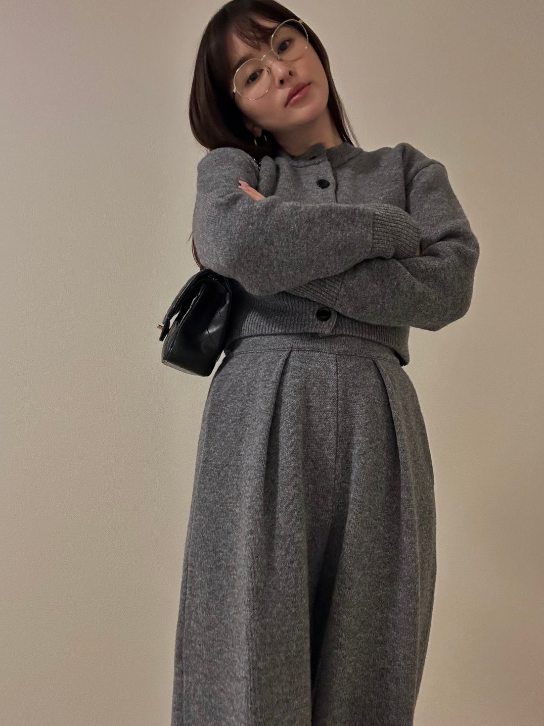 Wool Knit Tuck Pants(No.024)