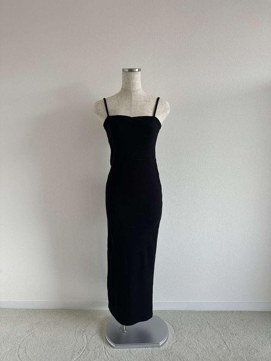 Rib Cotton Dress (No.018)
