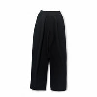 Wool Knit Tuck Pants