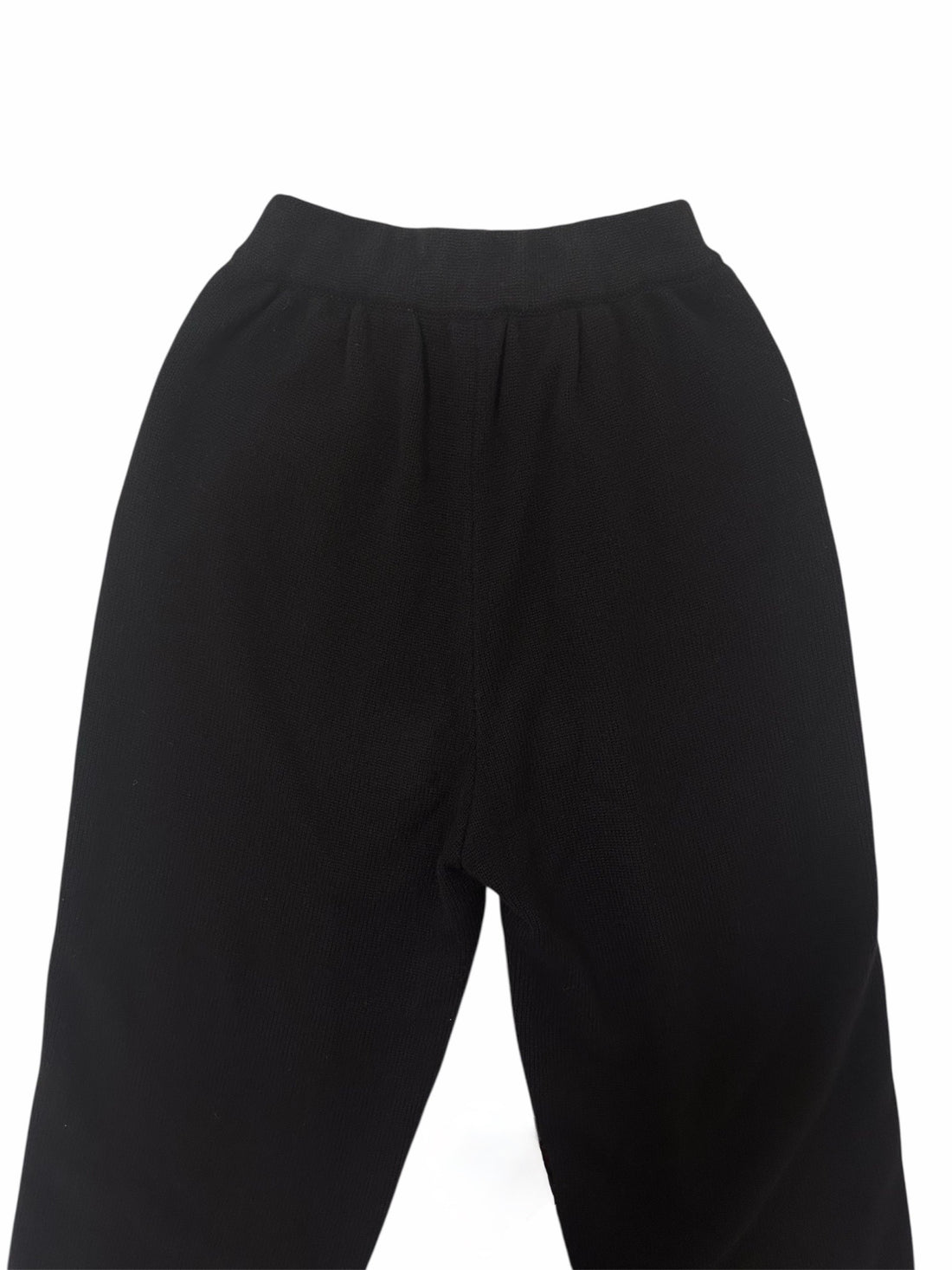 Wool Knit Tuck Pants